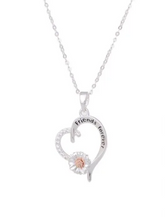 Equilibrium Friends Forever Sentiment Heart Necklace
